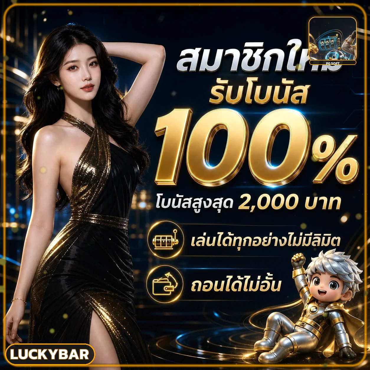 โปรโมชั่นสมาชิกใหม่ luckybar