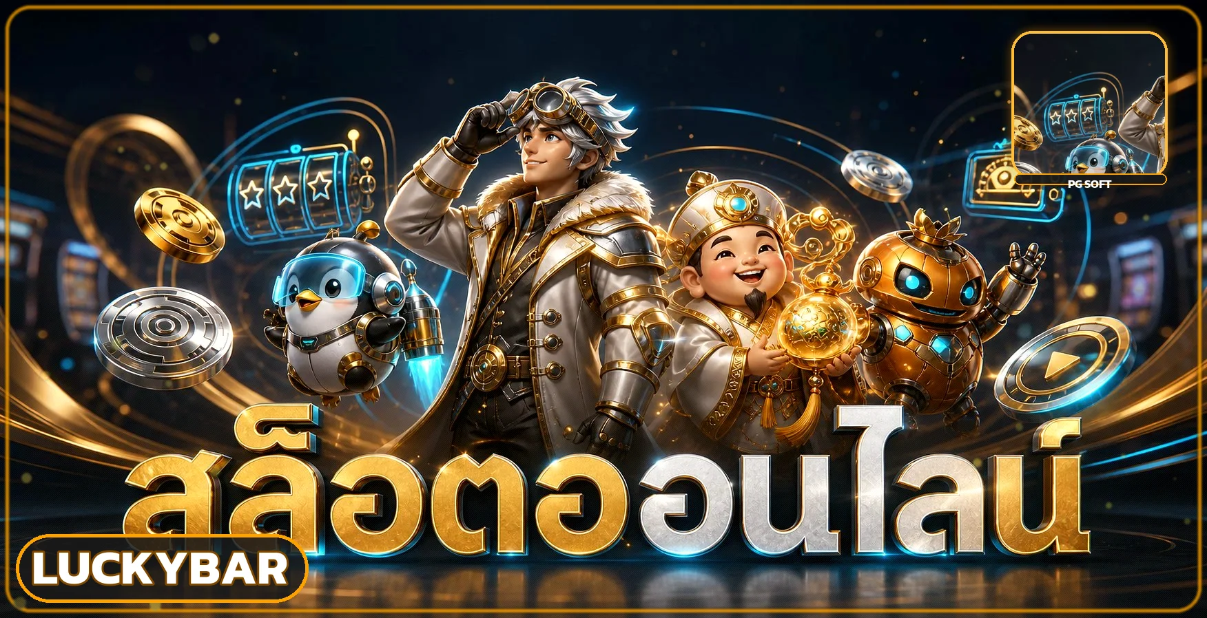 luckybar slot และตัวละครจากเกม PG Soft